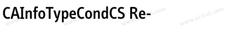 CAInfoTypeCondCS Re字体转换